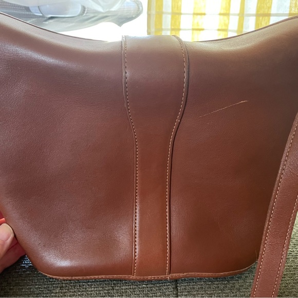 Coach Vintage Nottingham 9948 Brown Leather Turnlock Shoulder Bag - Picture 6 of 10